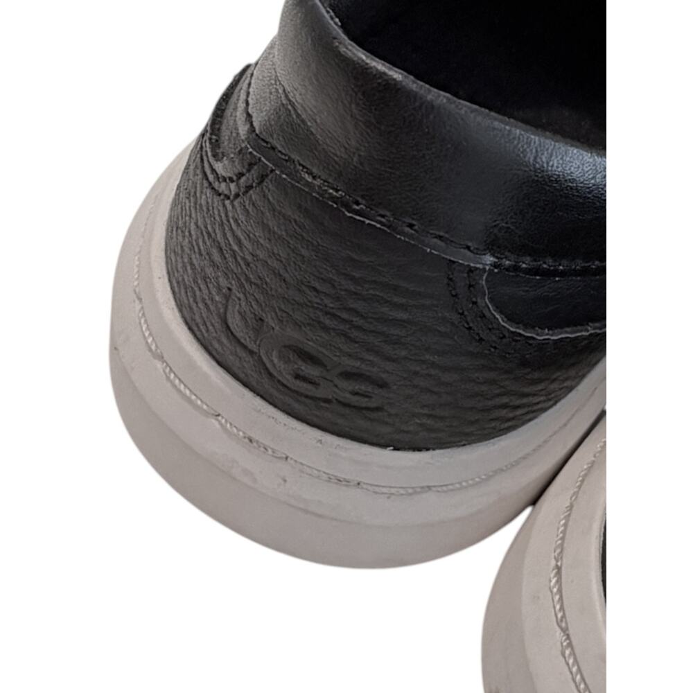 UGG Alameida Lace Sneaker Women's Size 6 Black Leather Comfort Trainer - Picture 6 of 8
